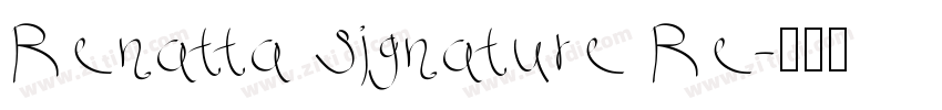 Renatta Signature Re字体转换